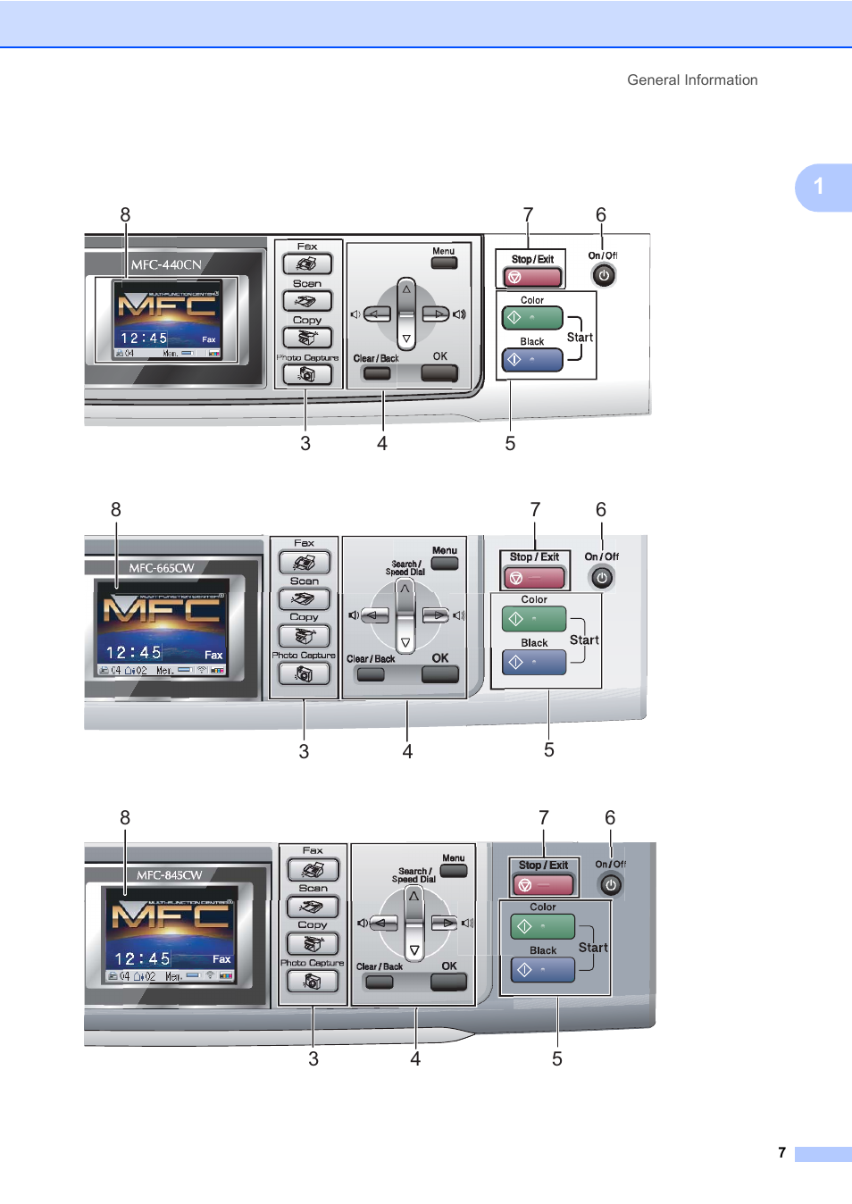 Brother MFC-665CW User Manual | Page 23 / 217