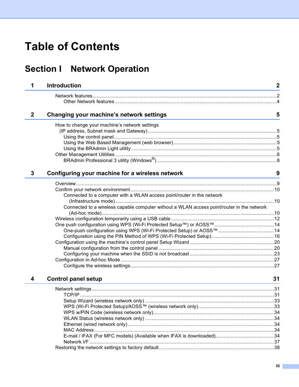 Brother MFC-J4710DW User Manual | Page 4 / 110