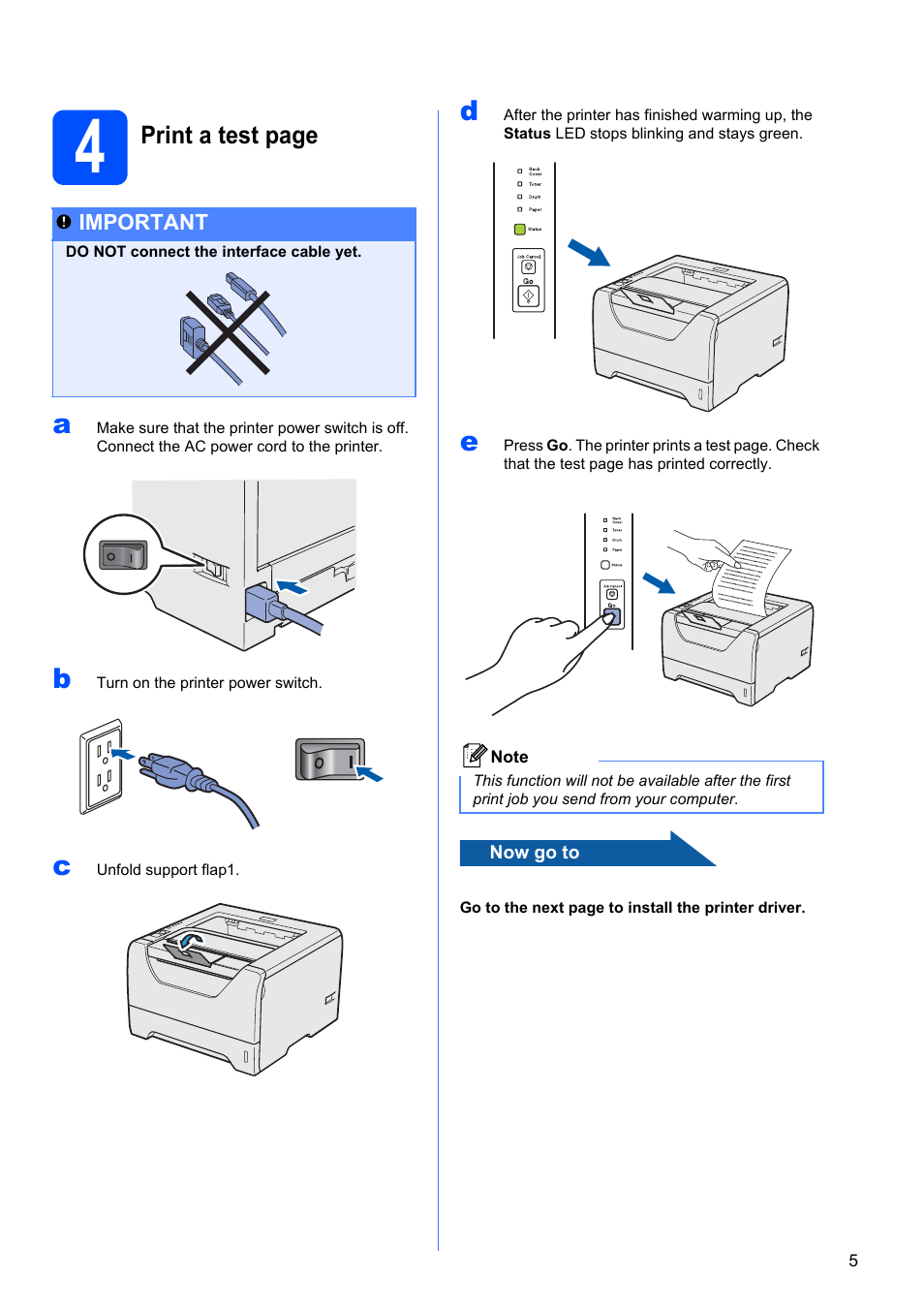 Print a test page | Brother HL 5370DW User Manual | Page 5 / 55