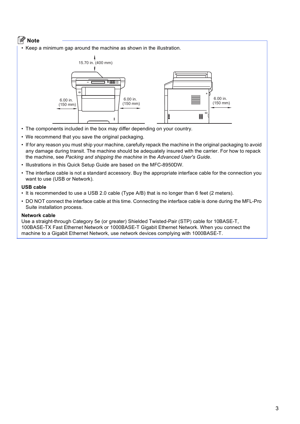 Brother MFC-8950DWT User Manual | Page 3 / 44