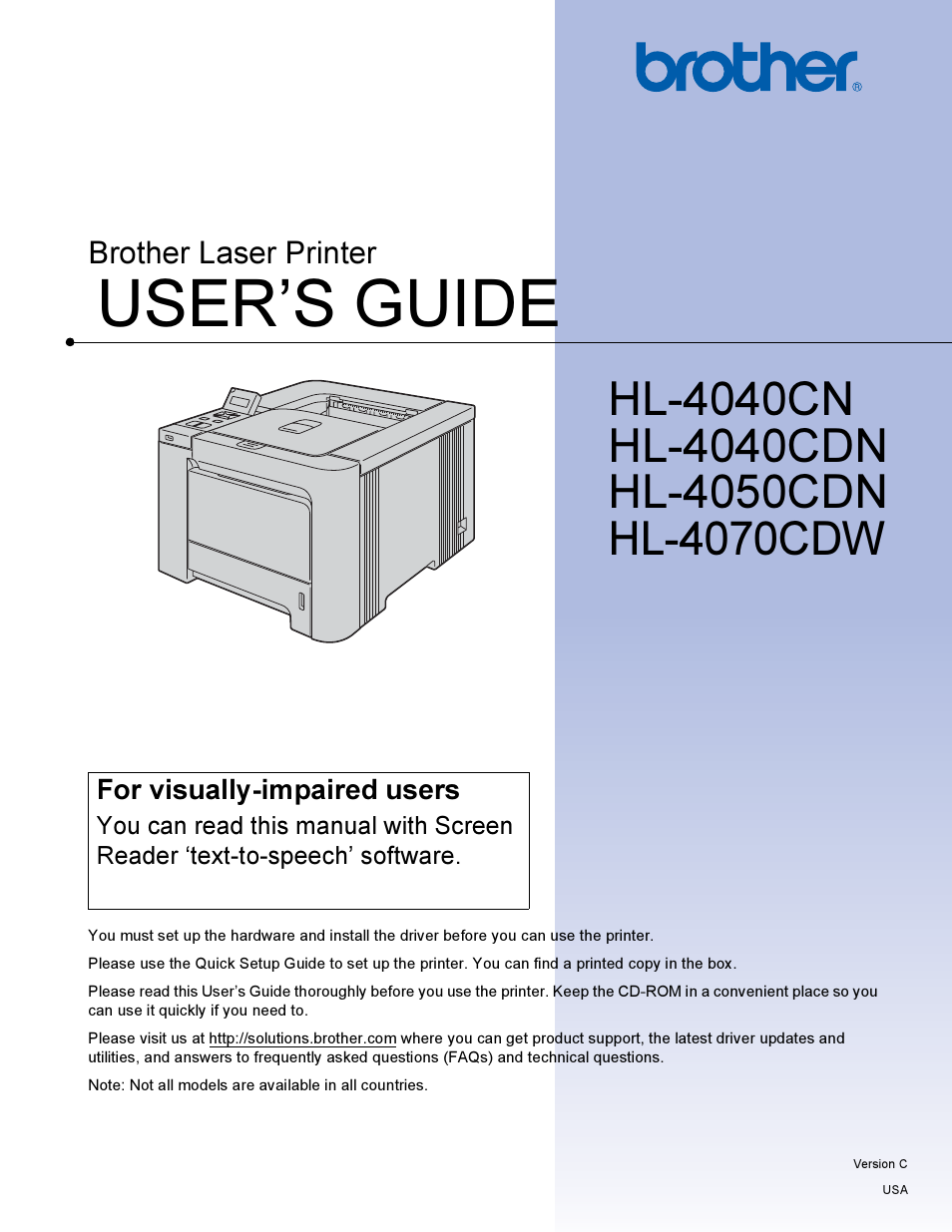 Brother HL-4040CDN User Manual | 211 pages