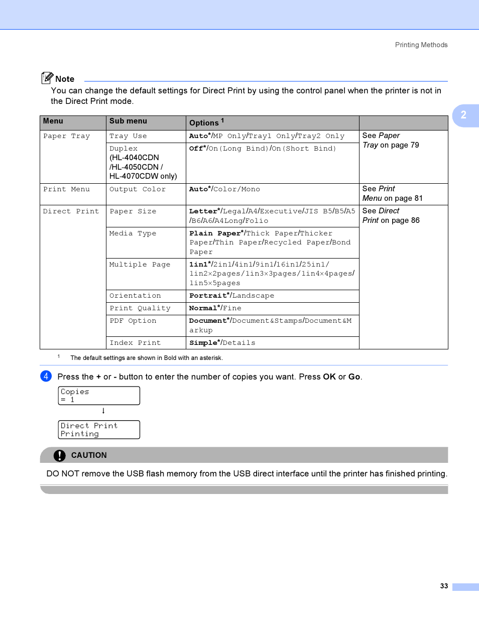 Brother HL-4040CDN User Manual | Page 42 / 211