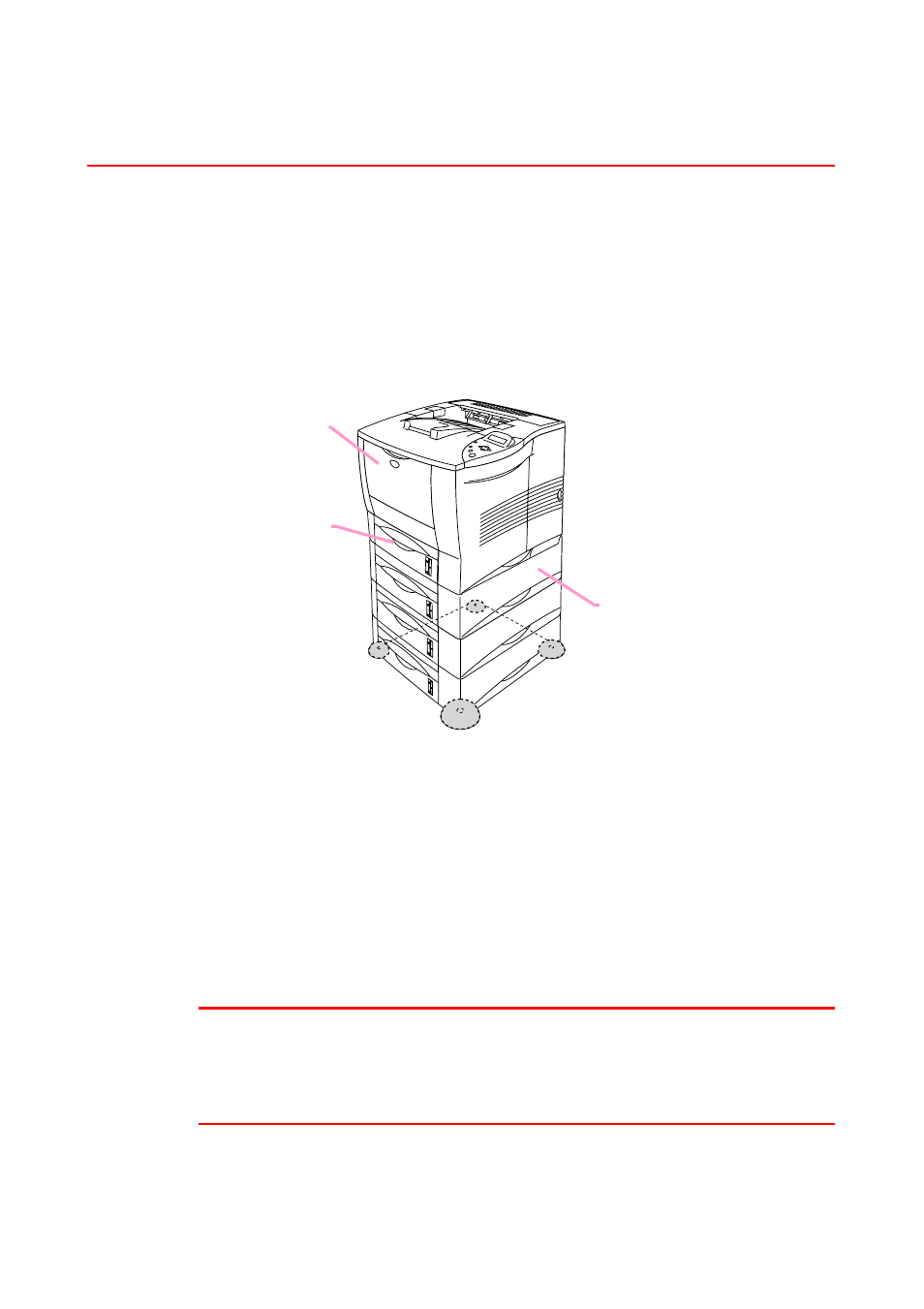 Lower tray unit (lt-4000), Lower tray unit, 3 paper cassettes) | Lt-4000, See 4-3 | Brother HL-2460 User Manual | Page 135 / 245