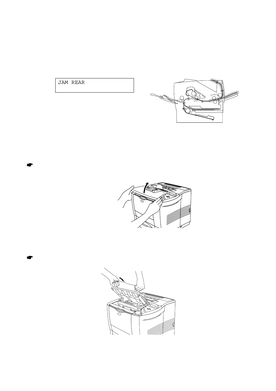 Jam rear (at paper exit), Paper jam at the paper exit | Brother HL-2460 User Manual | Page 181 / 245