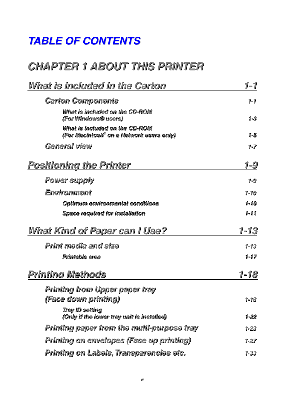 Brother HL-2460 User Manual | Page 4 / 245