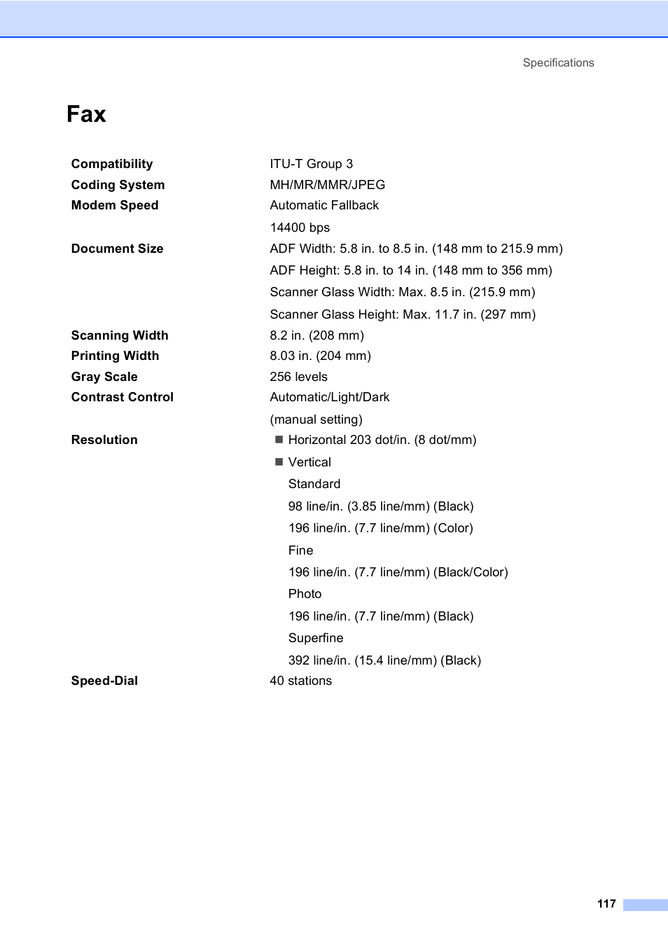 Brother MFC-240C User Manual | Page 132 / 149