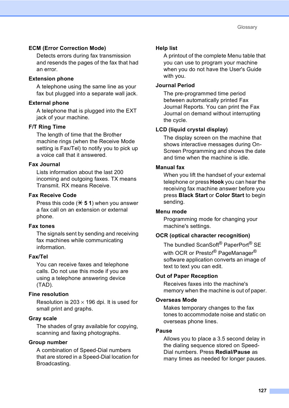 Brother MFC-240C User Manual | Page 142 / 149