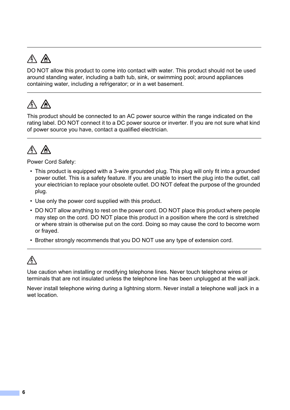 Brother MFC-7240 User Manual | Page 6 / 20