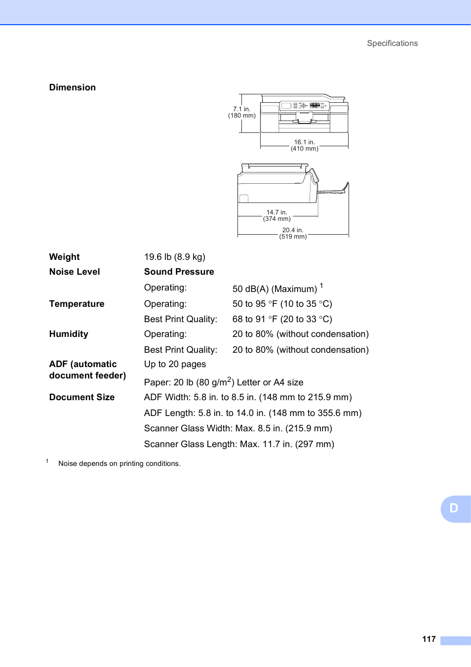 Brother MFC-J450DW User Manual | Page 131 / 143