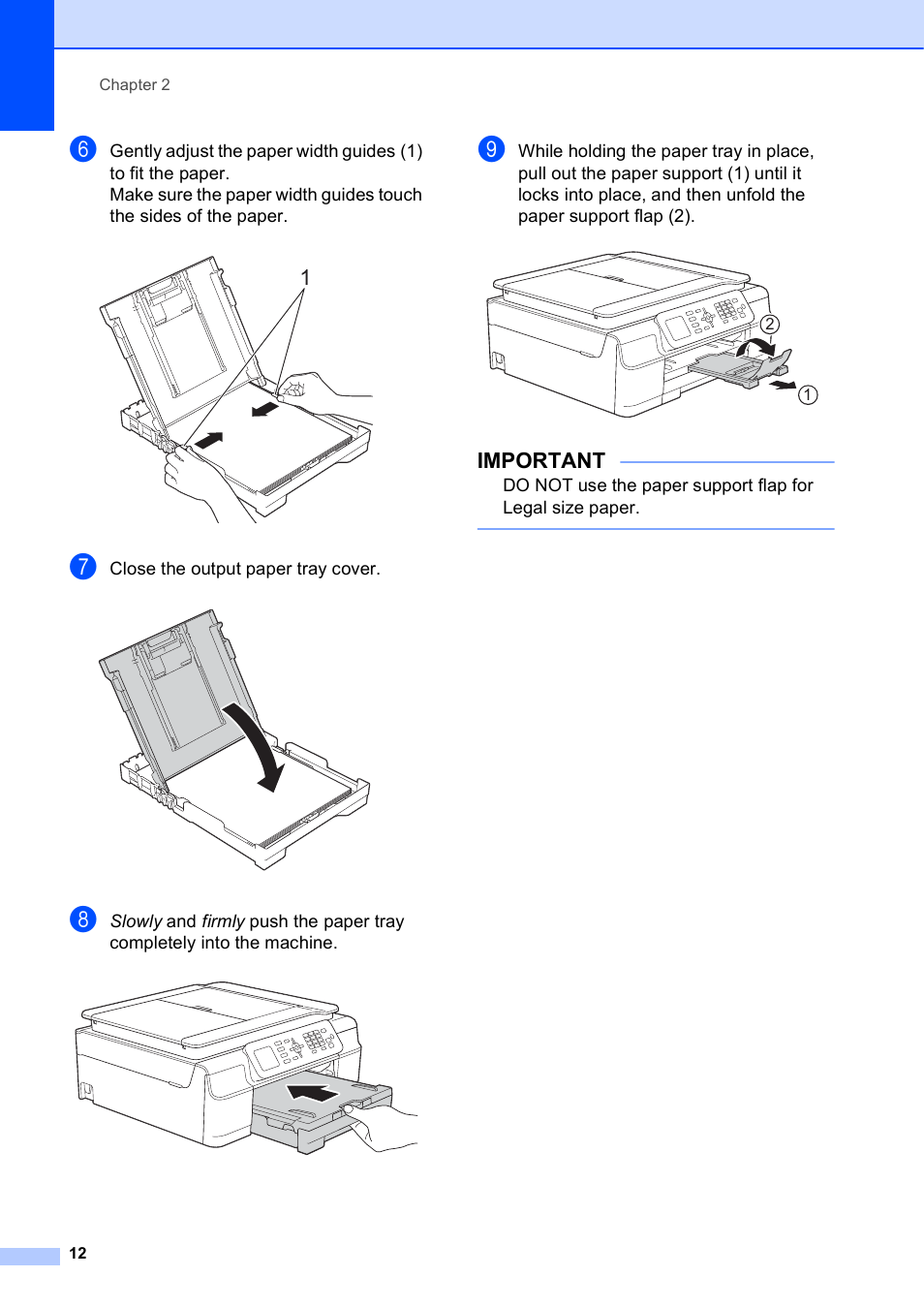 Important | Brother MFC-J450DW User Manual | Page 26 / 143