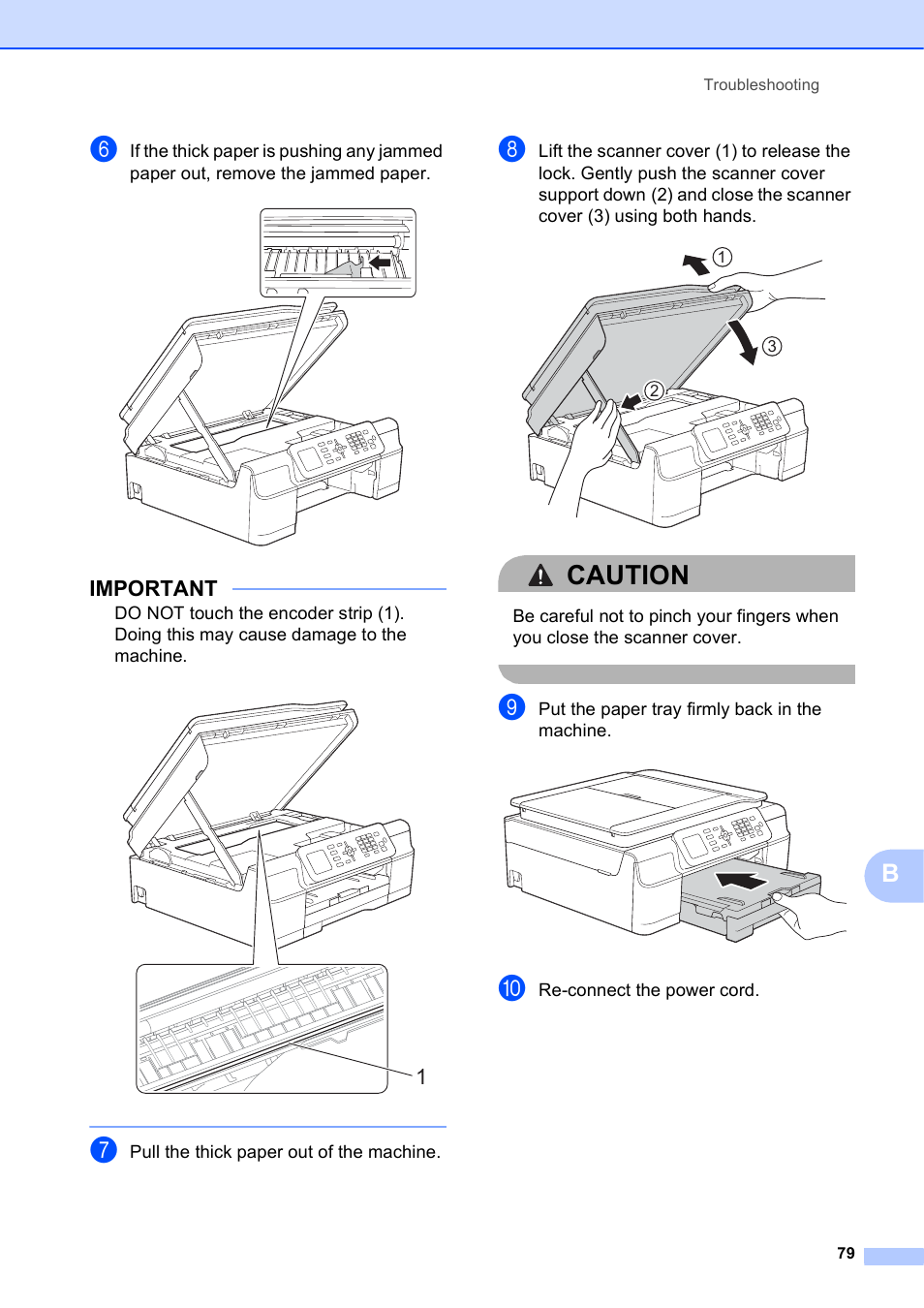 Caution, Important | Brother MFC-J450DW User Manual | Page 93 / 143