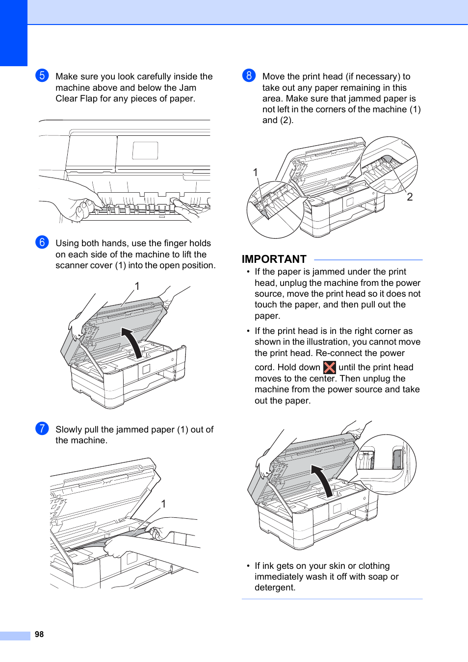 Important | Brother MFC-J4610DW User Manual | Page 112 / 186