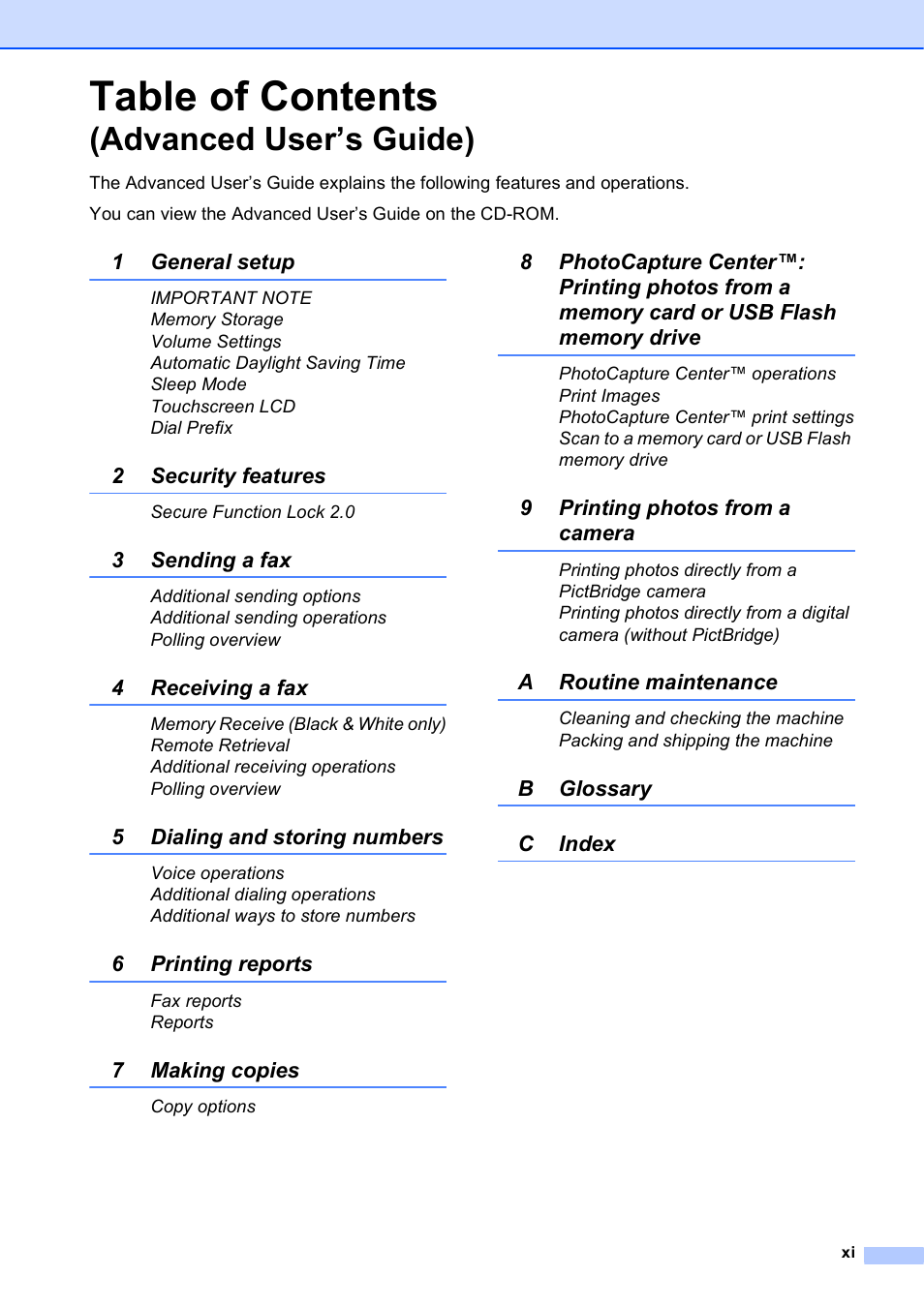 Brother MFC-J4610DW User Manual | Page 13 / 186