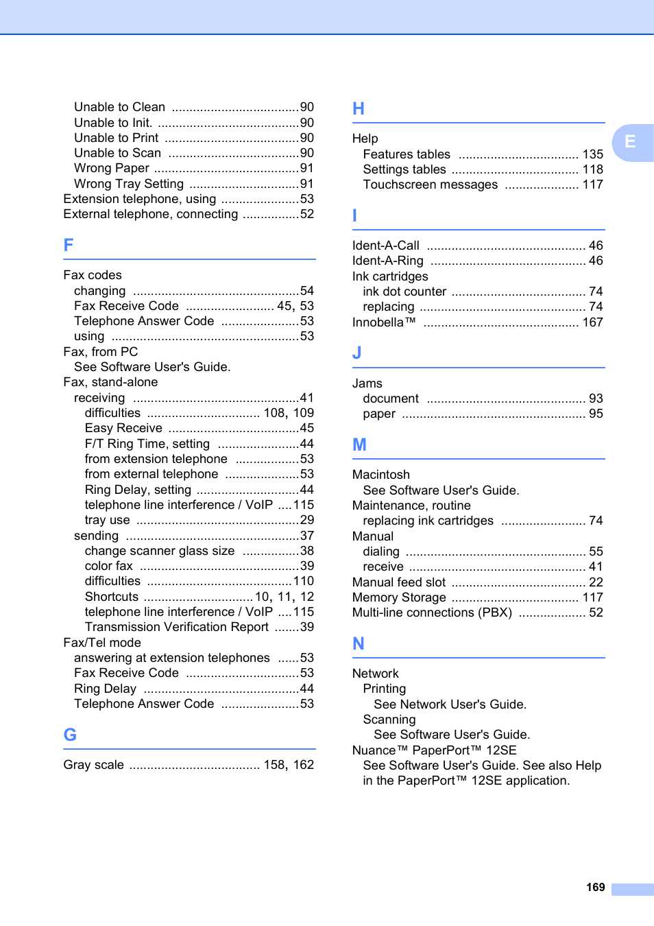 Brother MFC-J4610DW User Manual | Page 183 / 186