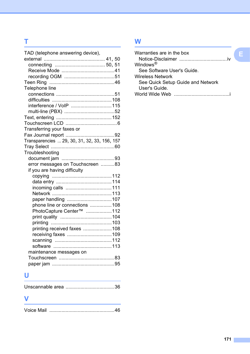 Brother MFC-J4610DW User Manual | Page 185 / 186