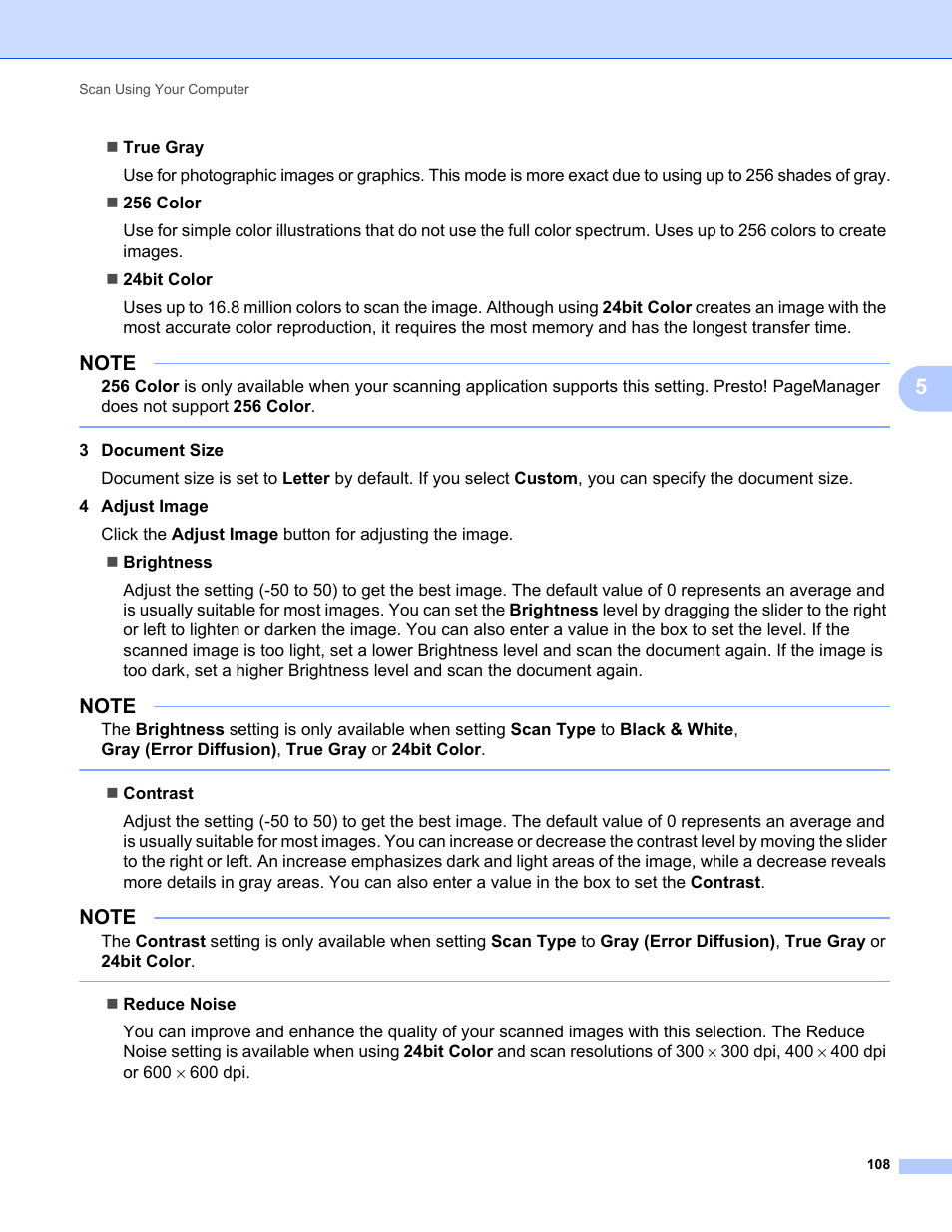 Brother ADS-1000W User Manual | Page 122 / 246