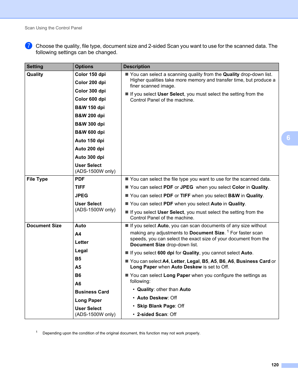 Brother ADS-1000W User Manual | Page 134 / 246