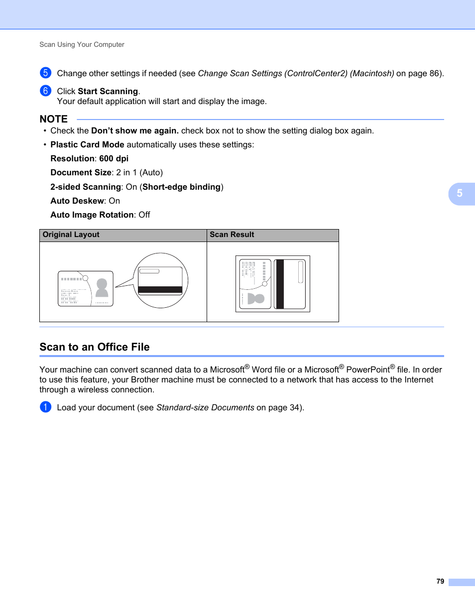 Scan to an office file | Brother ADS-1000W User Manual | Page 93 / 246