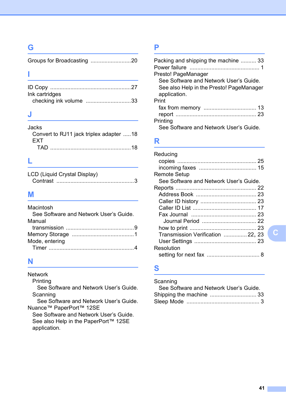 Brother MFC-J245 User Manual | Page 45 / 47