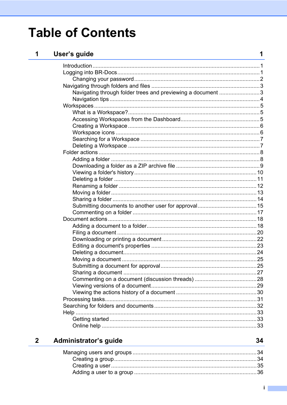 Brother BR-Docs User Manual | Page 3 / 54
