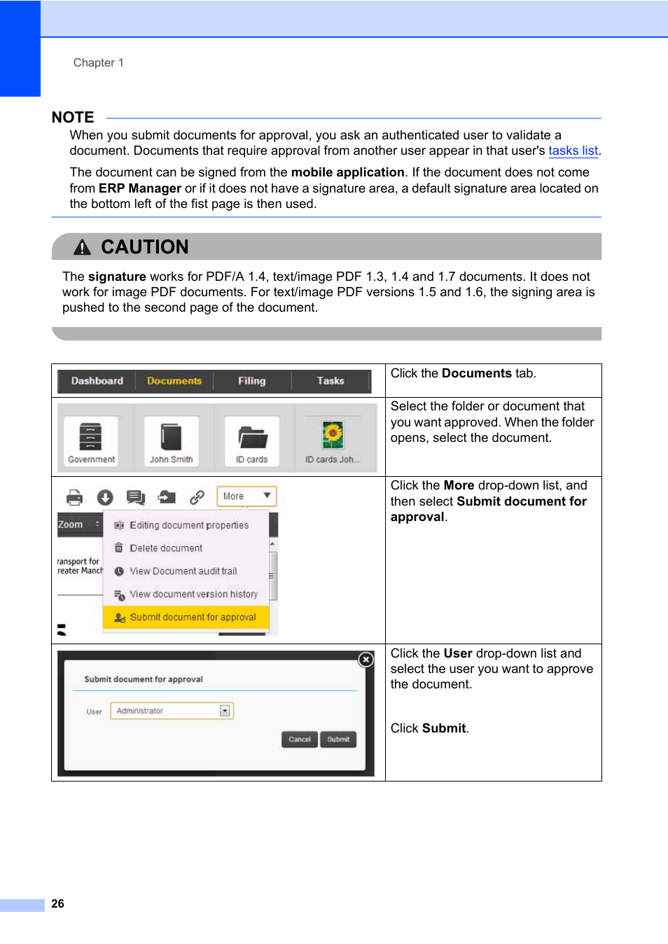 Caution | Brother BR-Docs User Manual | Page 30 / 54