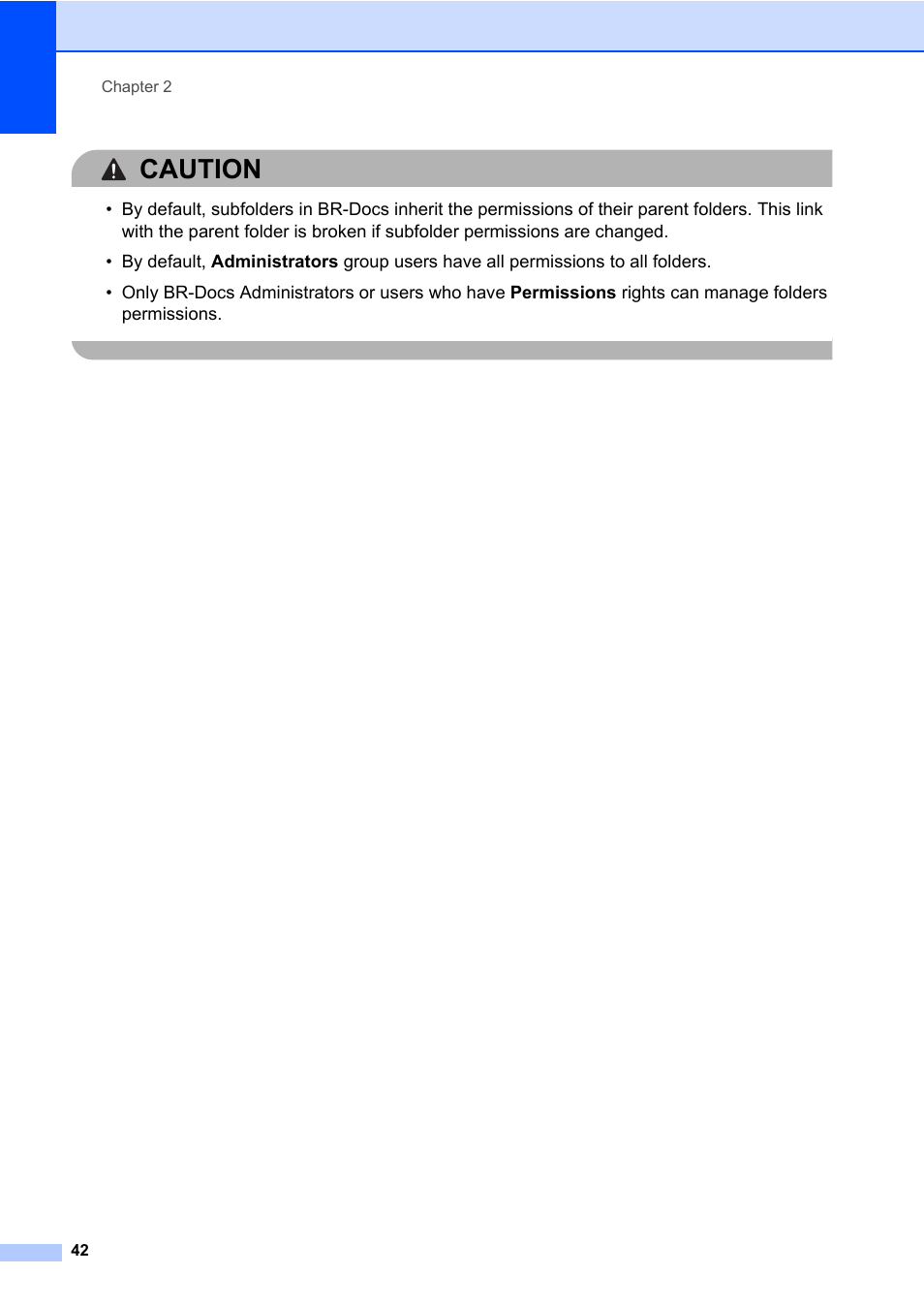 Caution | Brother BR-Docs User Manual | Page 46 / 54