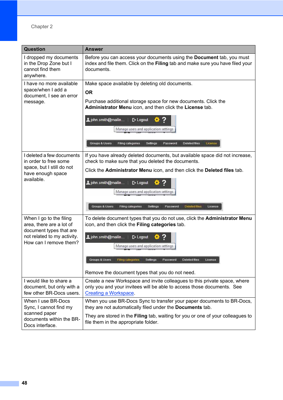 Brother BR-Docs User Manual | Page 52 / 54