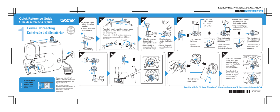 Brother LS2300PRW User Manual | 2 pages