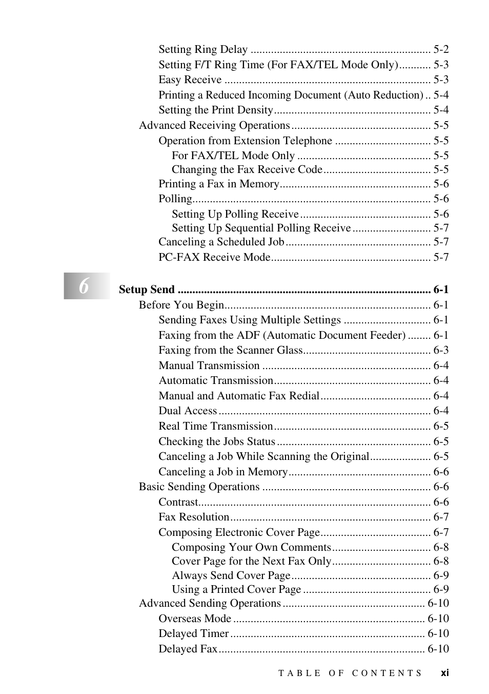 Brother MFC-9800 User Manual | Page 13 / 232