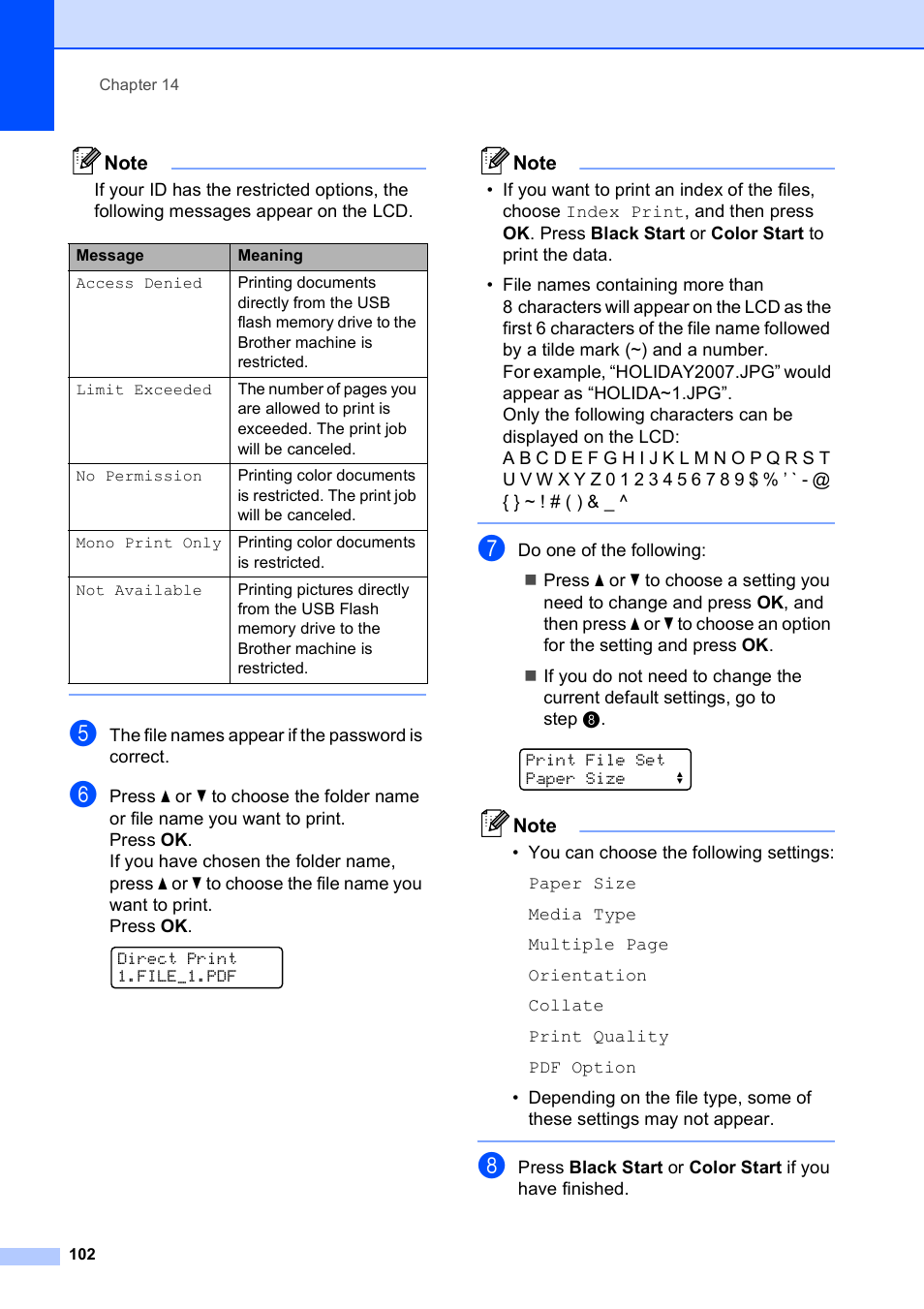 Brother MFC-9120CN User Manual | Page 118 / 264