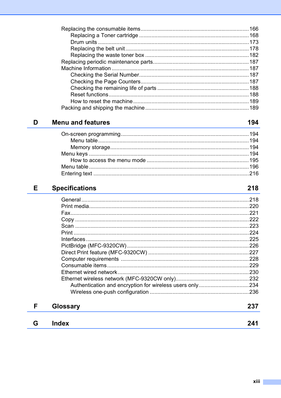 Brother MFC-9120CN User Manual | Page 15 / 264