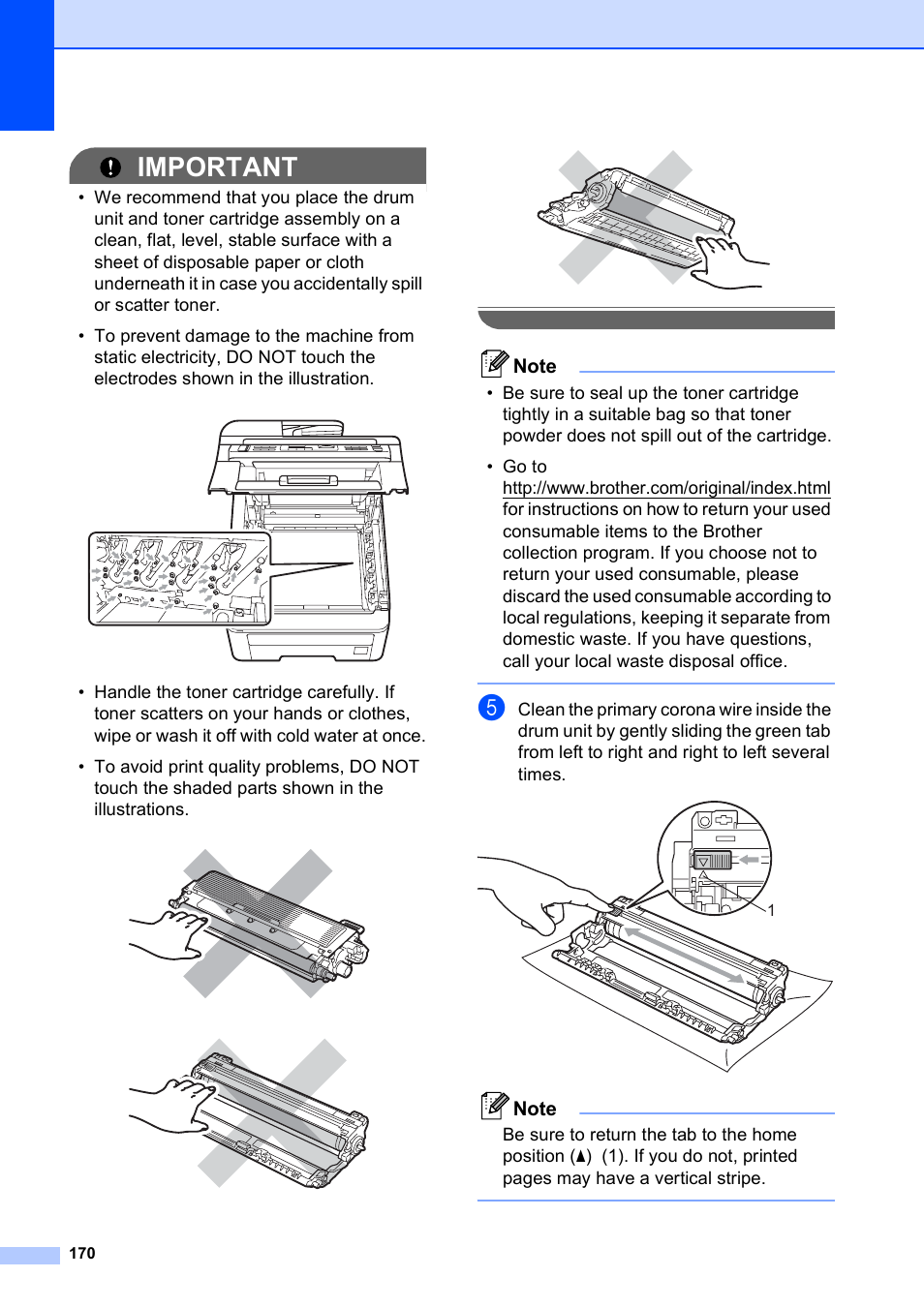 Important | Brother MFC-9120CN User Manual | Page 186 / 264