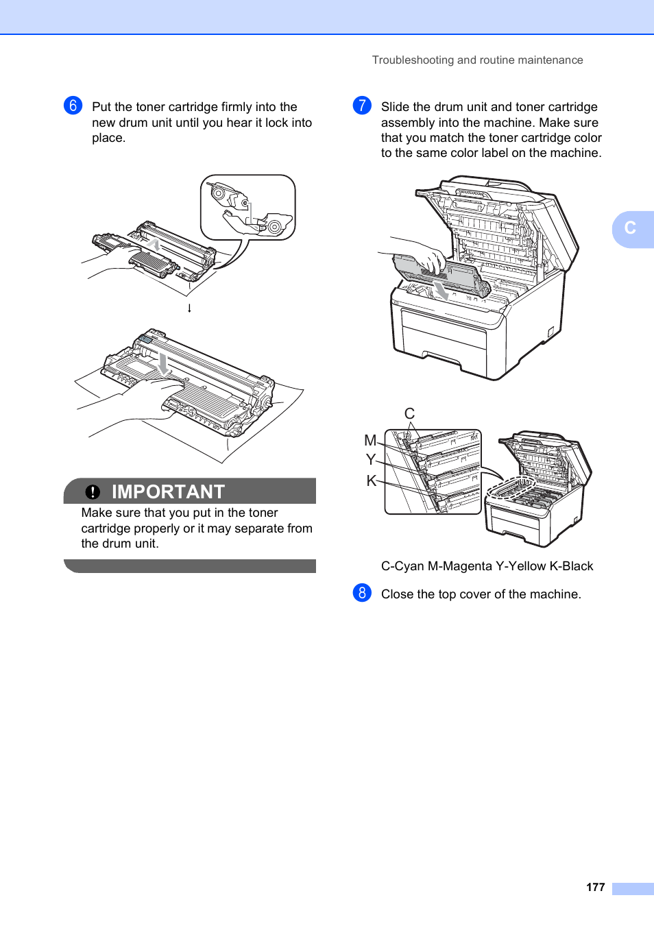 Important, Ky m c | Brother MFC-9120CN User Manual | Page 193 / 264