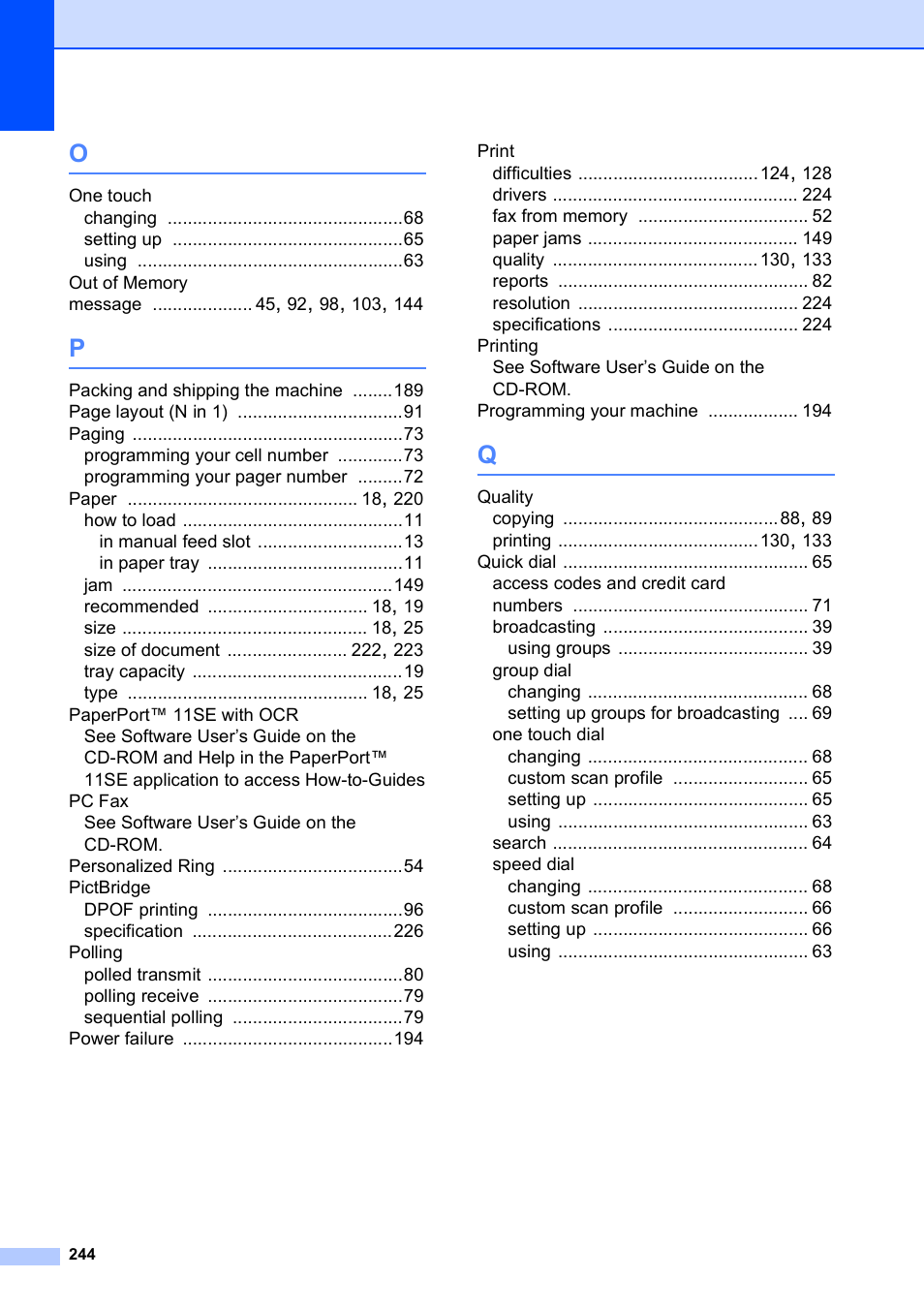 Brother MFC-9120CN User Manual | Page 260 / 264