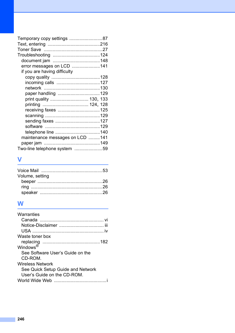 Brother MFC-9120CN User Manual | Page 262 / 264