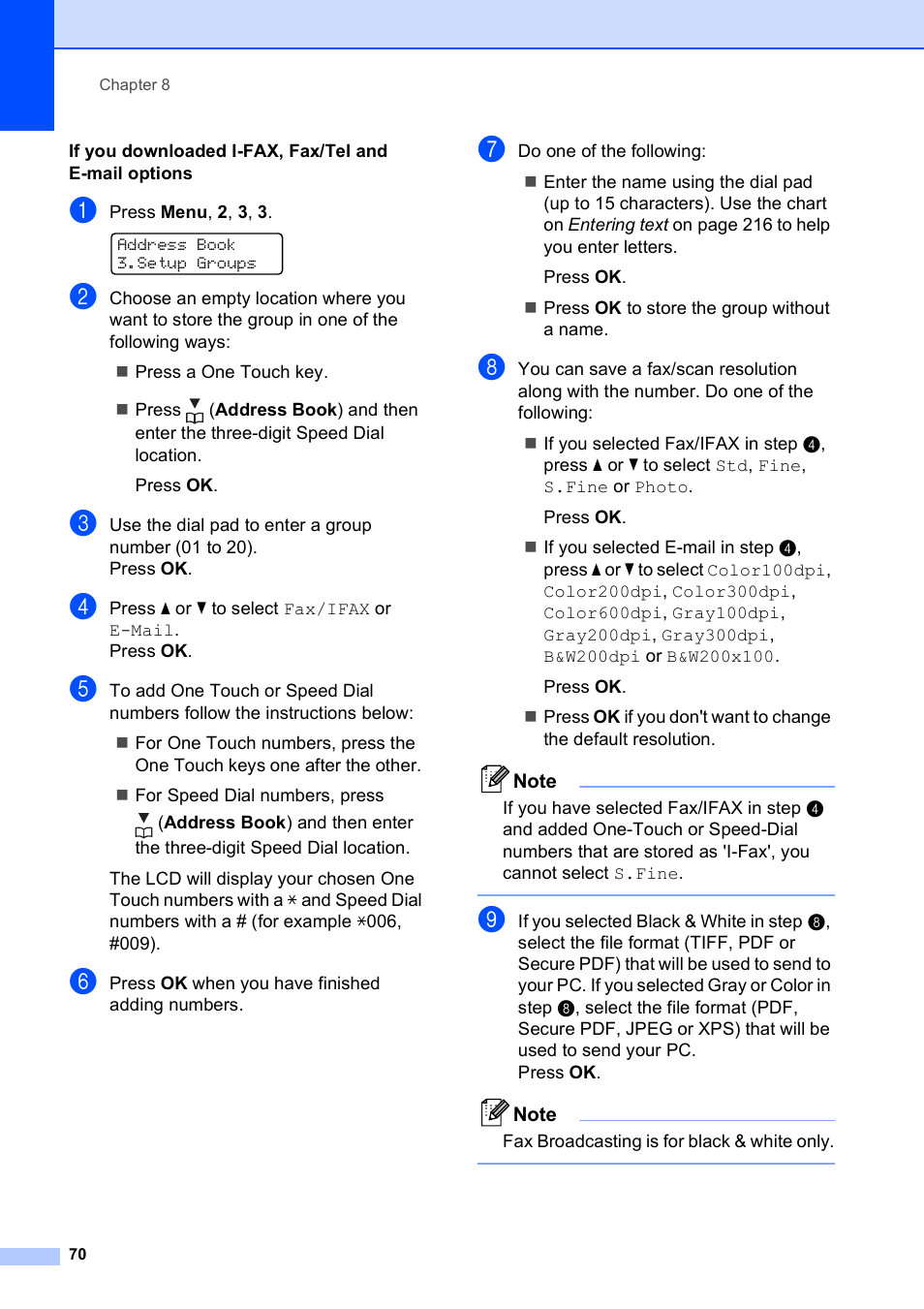 Brother MFC-9120CN User Manual | Page 86 / 264