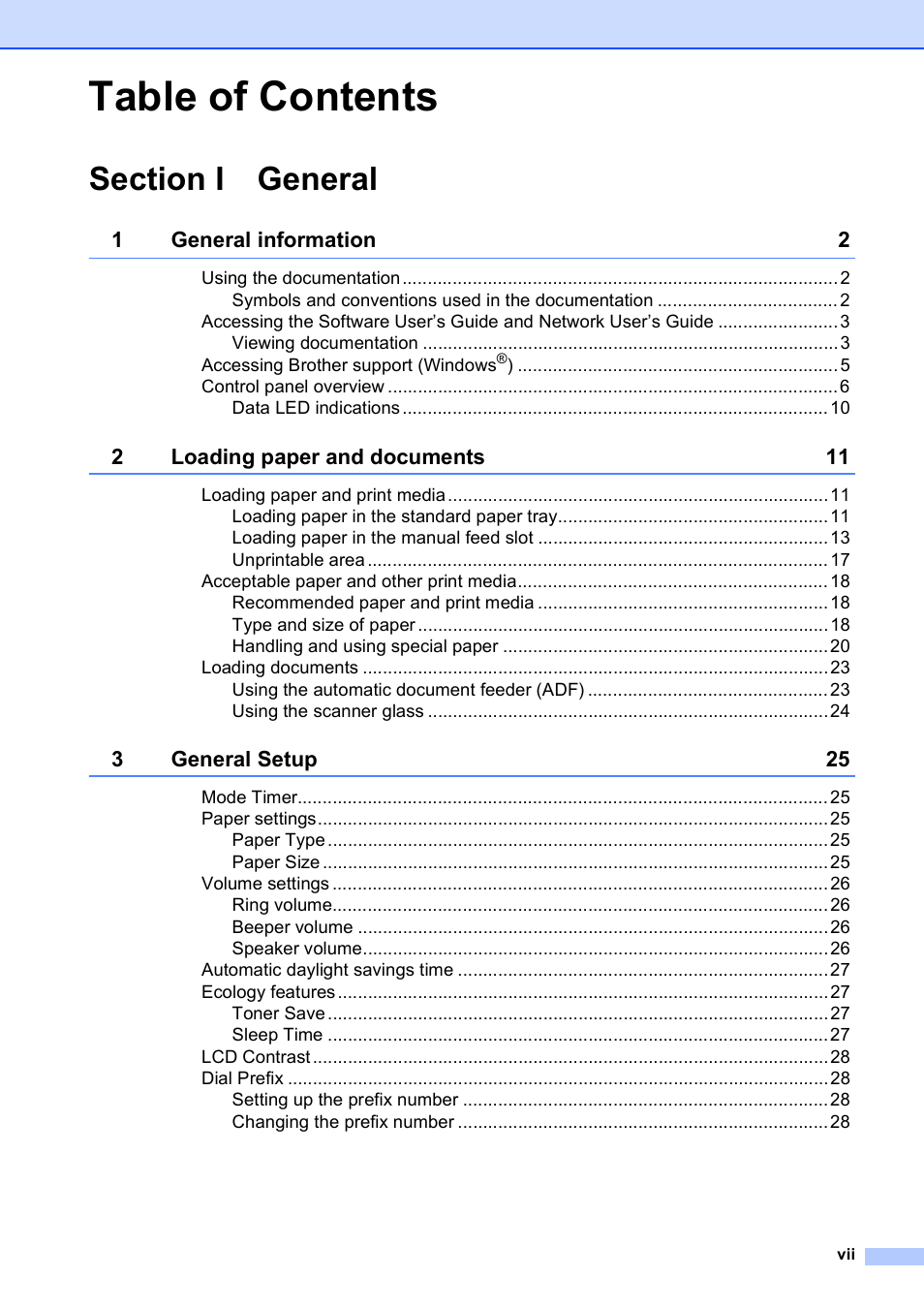 Brother MFC-9120CN User Manual | Page 9 / 264