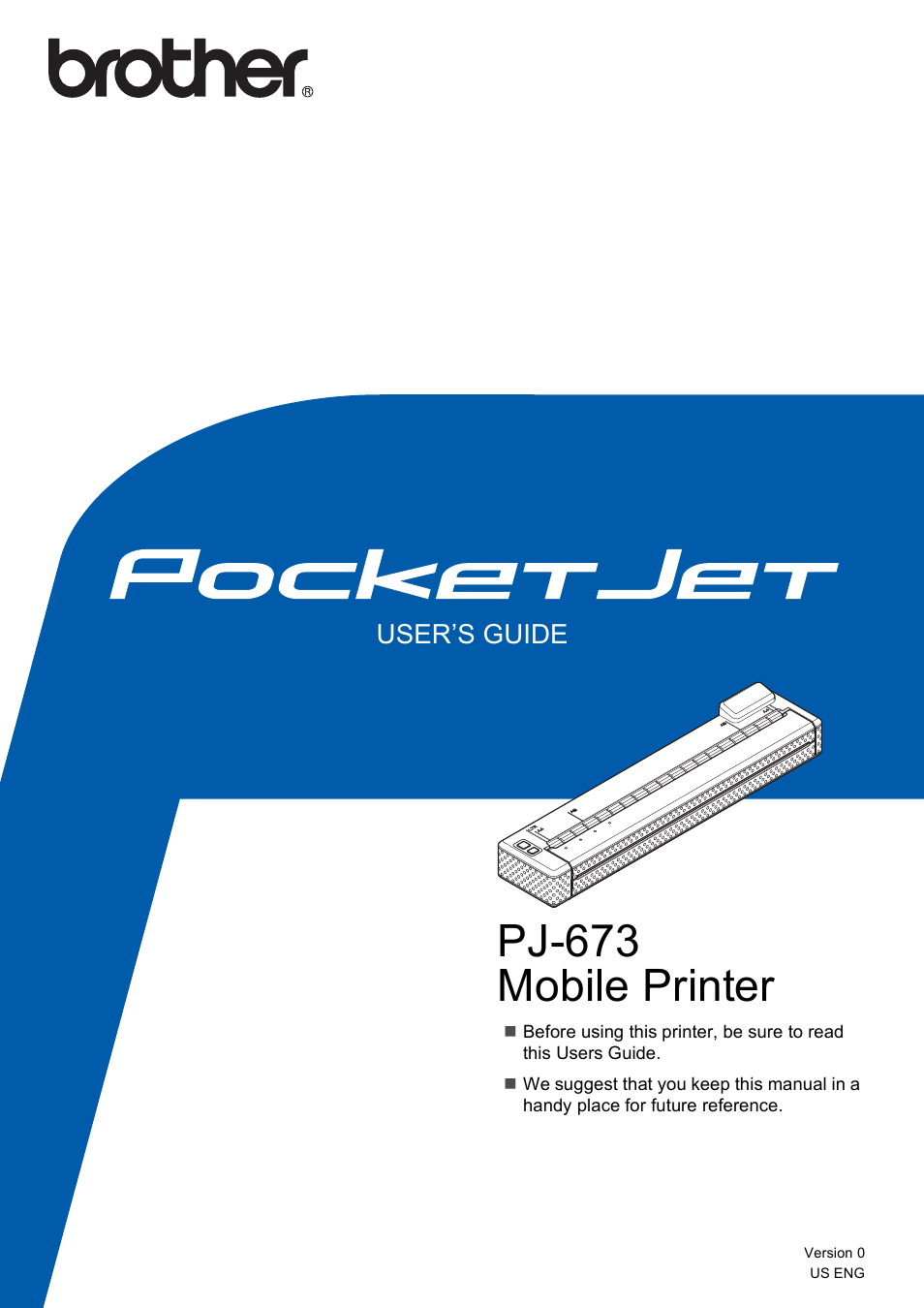 Brother PocketJet PJ-673 w WLAN User Manual | 75 pages