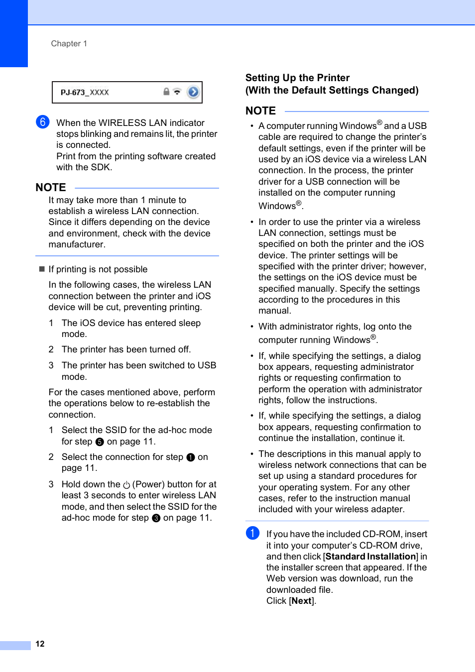 Brother PocketJet PJ-673 w WLAN User Manual | Page 16 / 75