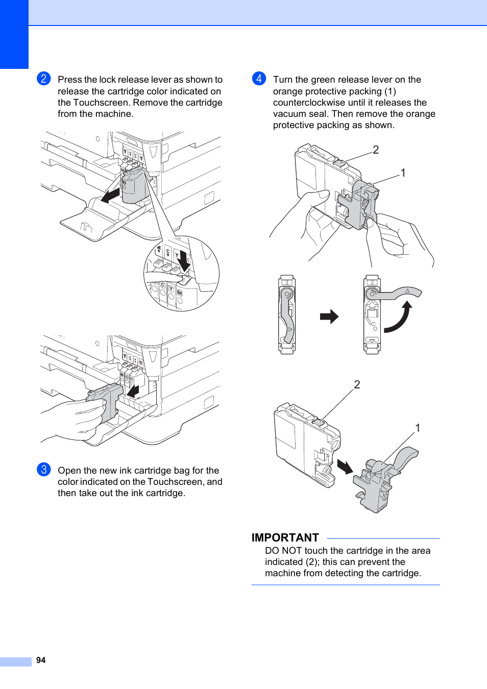 Important | Brother MFC-J6720DW User Manual | Page 108 / 219