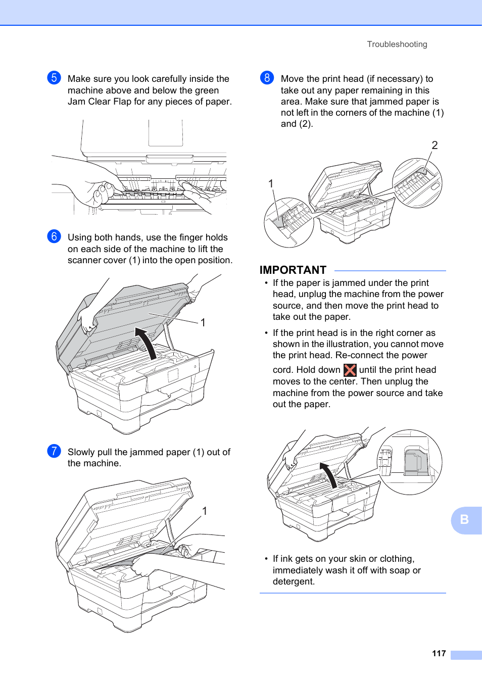 Important | Brother MFC-J6720DW User Manual | Page 131 / 219