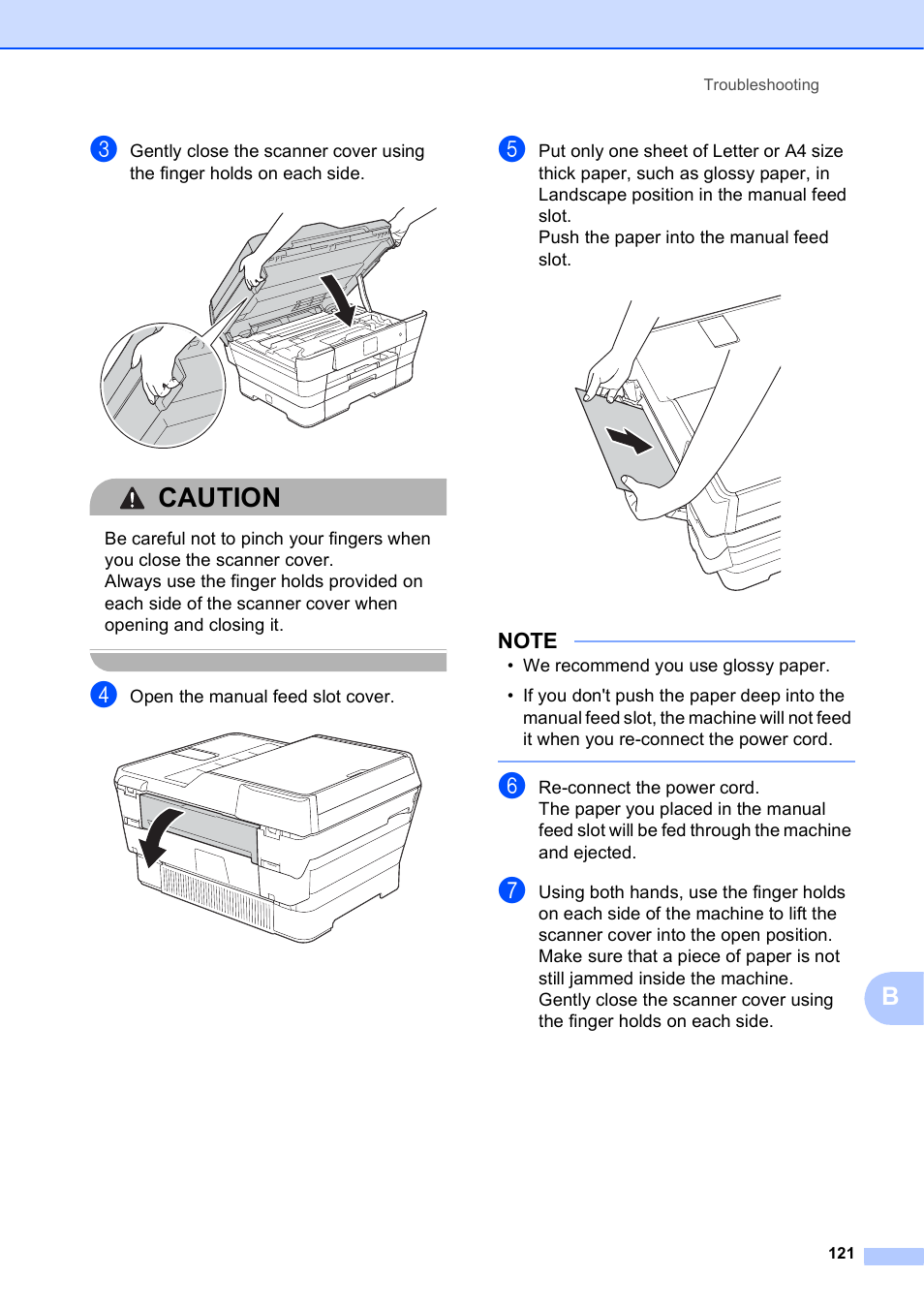 Caution | Brother MFC-J6720DW User Manual | Page 135 / 219