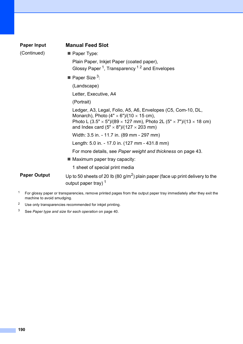 Manual feed slot | Brother MFC-J6720DW User Manual | Page 204 / 219