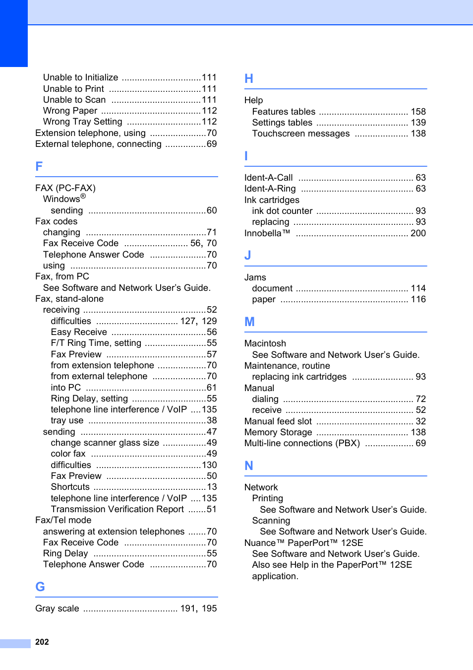 Brother MFC-J6720DW User Manual | Page 216 / 219