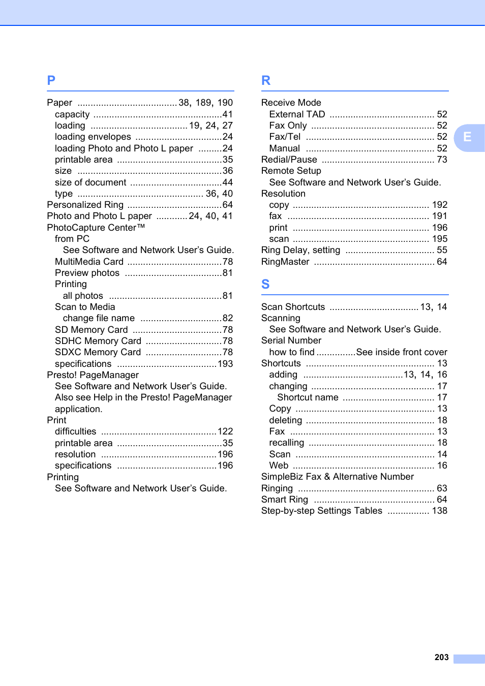 Brother MFC-J6720DW User Manual | Page 217 / 219