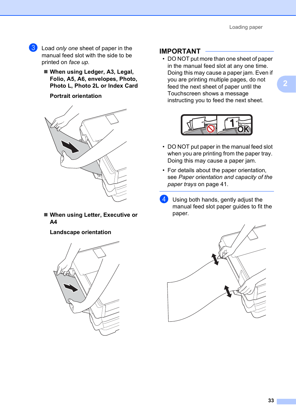 Important | Brother MFC-J6720DW User Manual | Page 47 / 219