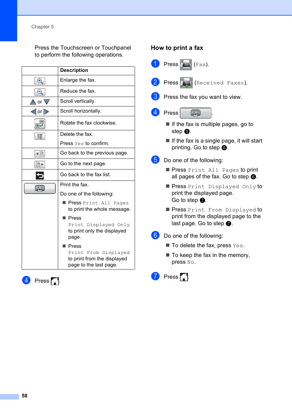 How to print a fax | Brother MFC-J6720DW User Manual | Page 72 / 219