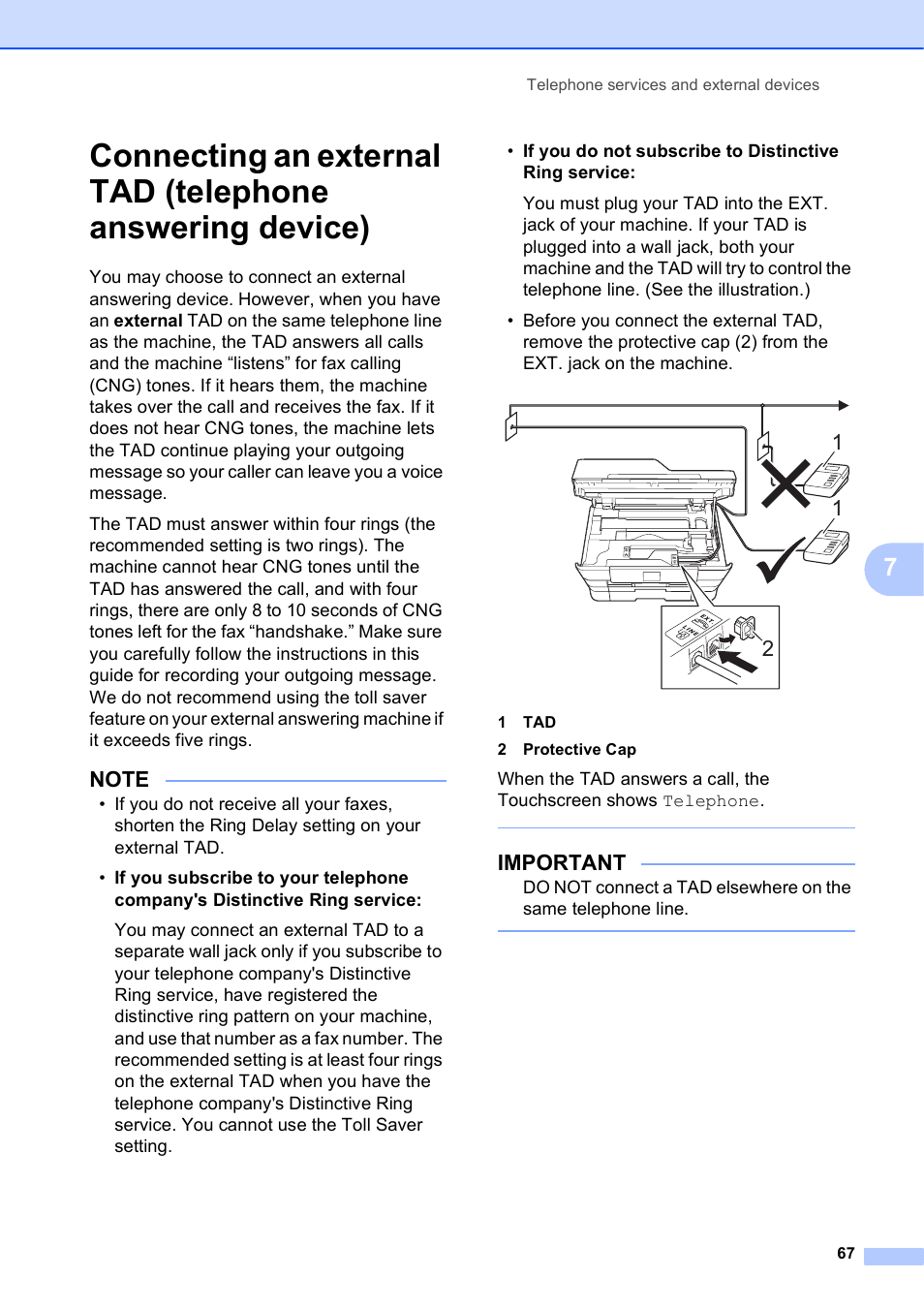 Important | Brother MFC-J6720DW User Manual | Page 81 / 219