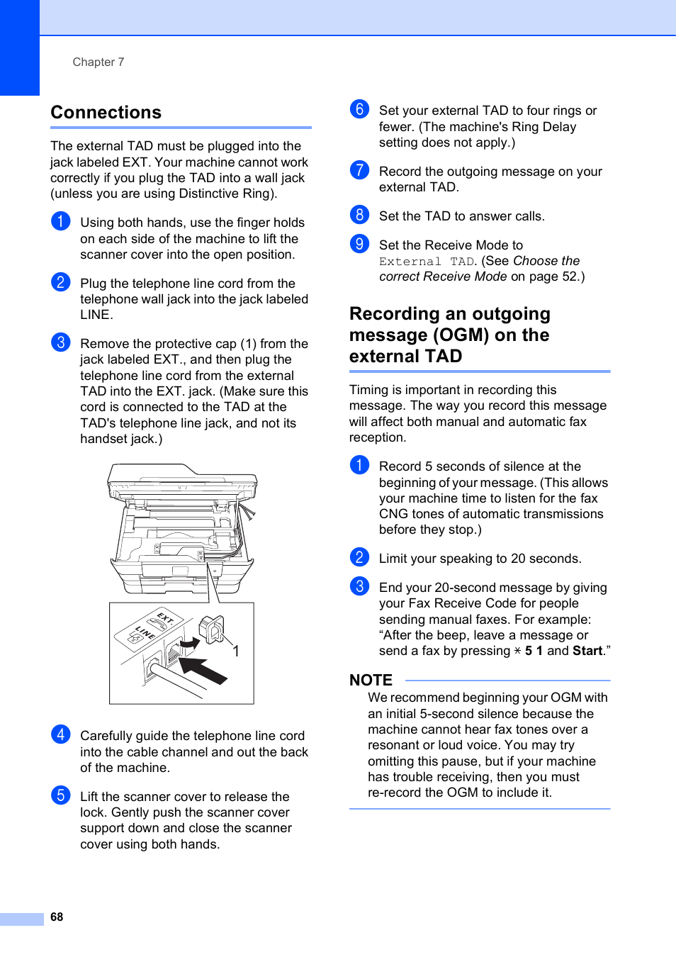 Connections | Brother MFC-J6720DW User Manual | Page 82 / 219