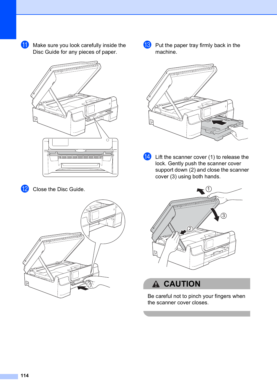 Caution | Brother MFC-J650DW User Manual | Page 128 / 203